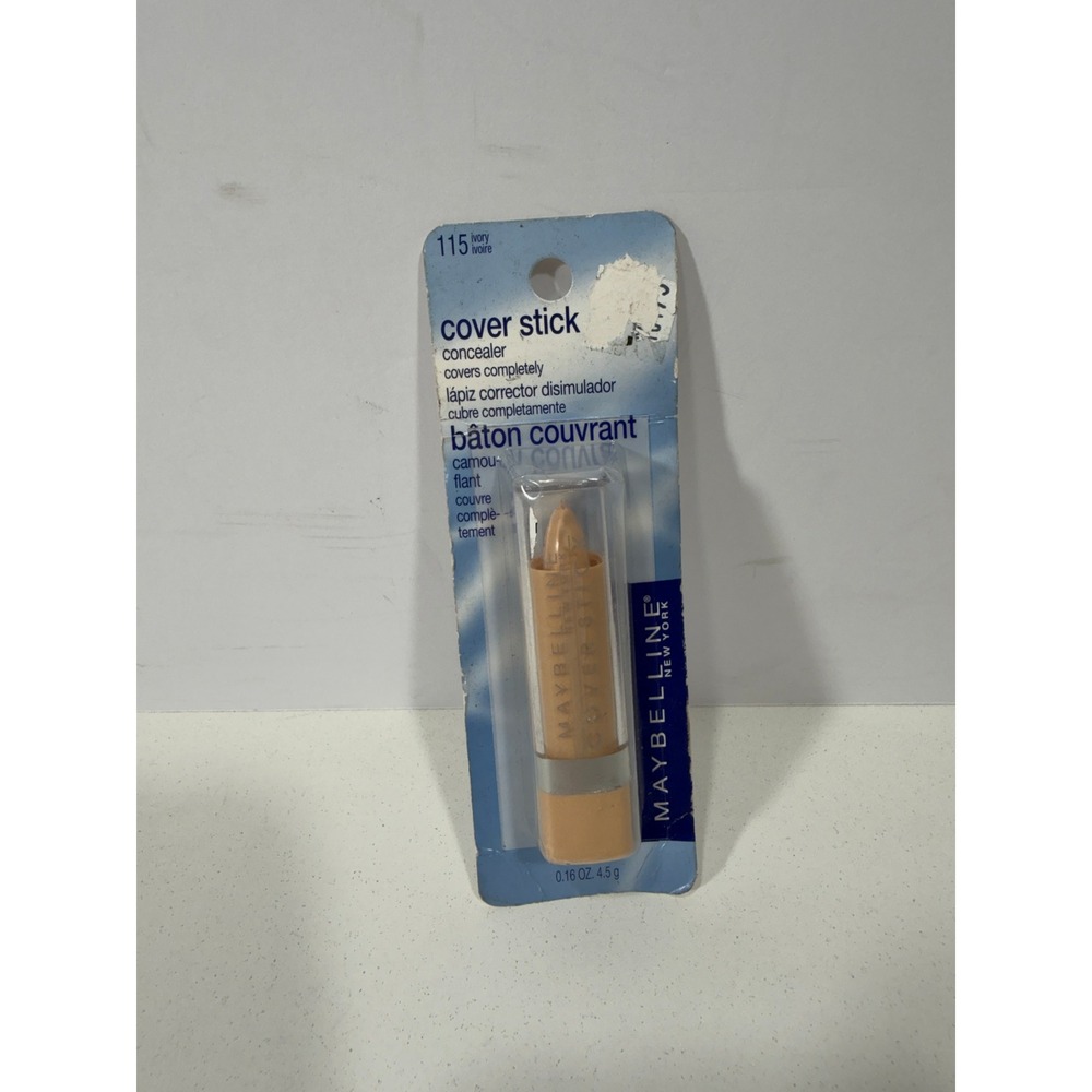 Maybelline New York Cover Stick Concealer 115 Ivory 0.16oz Waterproof New